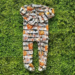 Little Bum Bums Fall Pumpkin Bamboo Footie Pajamas